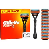 Gillette Fusion5 Rasierklingen, Männer, , Fusion5, Edelstahl, Orange, 11 Stück(e)