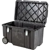 Stanley FATMAX MOBILE MONTAGEBOX 240L, Schwarz, Aluminium, Kunststoff, Kratzresistent, Schockresistent, Wasserfest, 990 mm, 590 mm, 620 mm