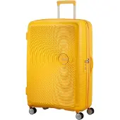 American Tourister Soundbox Spinner 77 Expandable golden yellow