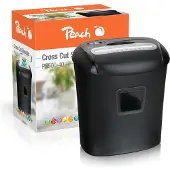 Peach PS500-40, Kreuzschreddern, 21 l, 250 Blätter, 68 dB, 10 Blätter, Schwarz