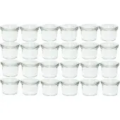 Weck Einmachglas, (Set, 12 tlg.), Mini-Sturzglas, ohne Ringe und Klammern
