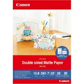 Canon Mp-101 D 7x10 Cm 20 Sheets Double Sided Matte Fotopapier 240 G