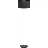 Eglo Stehlampe Maserlo, schwarz, für Wohn- / Esszimmer, Metall, Modern, Stehlampe