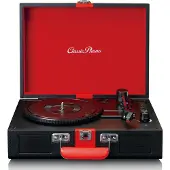 Lenco TT-110 Koffer Turntable mit BT und Einbaulautsprechern schwarz