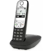 Gigaset A690, Analoges Telefon, Kabelloses Mobilteil, Freisprecheinrichtung, 100 Eintragungen, Schwarz, Silber