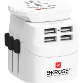Skross 1.302471, Universal, Universal, Typ B, Typ I (AU), Typ F, Typ G (VK), Typ L (IT), Typ B, Typ I (AU), Typ C, Typ F, Typ J (CH), Typ N (BR), Typ G (VK), 100-250 V, 50 - 60 Hz