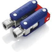 Knipex DoubleJoint, Schwarz, Blau, Rot, Druckgusszink, 2 Kopf/Köpfe, 5-8 mm, 7-9 mm, 3-5 mm