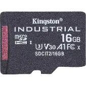 Kingston Technology 16GB microSDHC Industrial C10 A1 pSLC Karte Einzelpackung ohne Adapter, 16 GB, MicroSDHC, Klasse 10, UHS-I, 100 MB/s, 80 MB/s