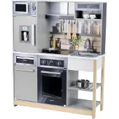 Miele 7194 Miele Family Küche | Holzküche mit Küchengeräten | Herd inkl. Licht-und Soundfunktion | Inkl. Spielküchen-Zubehör | Spielzeug für Kinder ab 3 Jahren