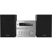 Grundig CMS 4200, Heim-Audio-Mikrosystem, Schwarz, Silber, Vorderseite, 120 W, 2-Wege, 65 dB