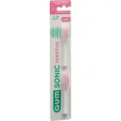 Gum Sonic Sensitive, 2 Stück(e), Weiß, 3 Monat( e), Weich, Sonic Sensitive, Sichtverpackung
