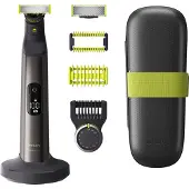 Philips OneBlade Pro 360 QP6651/61 Face + Body, Eingebautes Display, Waschbar, Akku, Grau