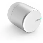 Tedee Pro Zutrittskontrollsystem Smarter Türknauf via Smartphone, Smartwatch oder Sprachbefehl zu Öffnen - mit Zugangsberechtigung für Gäste, Aluminium silber
