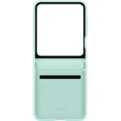 Samsung Original Galaxy Z Flip 6 / Flip 7 FE Hülle - Kunstleder - Backcover/Hard Case - Grün
