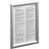 Durable Klapprahmen , DIN A4, Hoch- oder Querformat, Aluminium & Polystyrol, silber