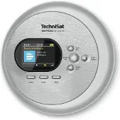 Technisat DIGITRADIO CD 2GO BT | portabler CD-Player mit Akku und DAB+ | silber
