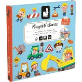 Janod Magneti'Stories Magnet-Set Baustelle 30 Teile