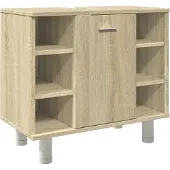 vidaXL Badezimmerschrank Sonoma-Eiche 60x32x53,5 cm Holzwerkstoff
