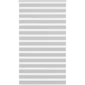 vidaXL Doppelrollo Hellgrau 135x200 cm Stoffbreite 130,9 cm Polyester
