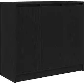 vidaXL Sideboard Schwarz Eichen-Optik 85x34x76 cm Holzwerkstoff