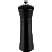 Aps 40579 Salzmühle MIDNIGHT, Akazienholz, Mahlwerk aus Edelstahl, Ø 5 cm, Höhe 17 cm, schwarz