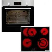 Bosch Backofen-Set "HBF133BR0" mit Teleskopauszug nachrüstbar ecoClean Direct