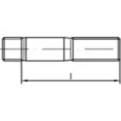 Toolcraft TO-9989556 Stiftschrauben M16 70 mm DIN 938 Edelstahl A4 10 St.