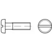 Toolcraft TO-5445606 Flachkopfschrauben M5 6 mm Schlitz DIN 85 Messing 200 St.