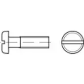 Toolcraft TO-5445564 Flachkopfschrauben M3 16 mm Schlitz DIN 85 Messing 200 St.