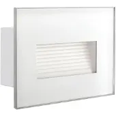 Kanlux S.A. Außenleuchte/Wandeinbau GLASI LED Weiß IP44 33693