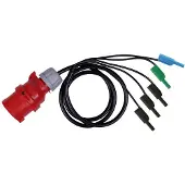 Metrel A 1641 Messadapter CEE-Kupplung 16 A 3polig - Bananenstecker 4 mm