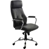 Rocada Ergoline 986V22, Gepolsterter Sitz, Gepolsterte Rückenlehne, Schwarz, Schwarz, Kunstleder, Kunstleder