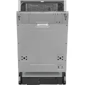 Exquisit Geschirrspüler EGSP1009-E-030E silber | Spülmaschine 45 cm | ECO-Modus | Maßgedecke: 9 | Vollintegriert
