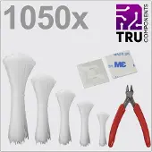 TRU COMPONENTS TC-13377616 T24CA115 Kabelbinder Weiss UV-stabilisiert 1050 St.