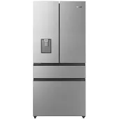 Hisense RF540N4WIE, Freistehend, French door, Edelstahl, Berührung, LED, Innen