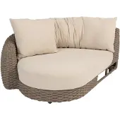 4Seasons Maxime chaise lounge Armlehne rechts, mit 3 Kissen