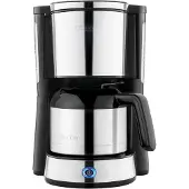 Severin Kaffeemaschine TYPE KA 4847 gebürstetschwarzsilber Kaffeemaschine Filterkaffee Kaffeezubereiter Filterkaffeemaschine