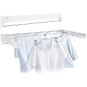 Leifheit Wandwäschetrockner Telegant 81 Protect Plus für 1 Wäscheladung, drinnen & draußen