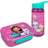 Gabby's Dollhouse Lunchbox "Gabbys Dollhouse", (Set, 2 tlg.), mit Trinkflasche