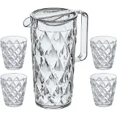 Koziol Kanne 1,6l Mit 4 Gläsern