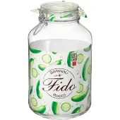 Bormioli Rocco Vorratsglas "Fido", (1 tlg., 1 x 4,0l Fassungsvermögen), luftdicht verschließbar, mit Bügelverschluß