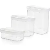 EMSA N1142700, Set, Rechteckig, 3,05 l, Transparent, Weiß, 450 ml, 1000 ml