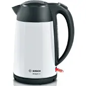 Bosch TWK3P421, 1,7 l, 2400 W, Schwarz, Weiß, Edelstahl, Wasserstandsanzeige, Überhitzungsschutz