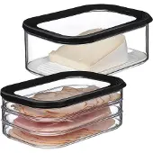 Mepal MODULA Frischhaltedosen Wurst & Käse Set schwarz