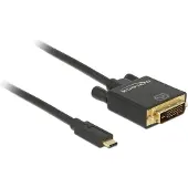 DeLOCK Usb C Auf Dvi 24+1 Pin Video 4k Kabel 1m 30hz