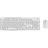Logitech MK295 kabelloses Tastatur-Maus-Set mit SilentTouch-Technologie, Shortcut-Tasten, optischer Spurführung, Nano USB-Empfänger, verzögerungsfreier Drahtlosverbindung, QWERTZ layout- Weiß