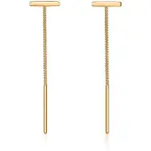 Elli Ohrringe Geo Stift Stab Durchzieher Basic 925 Silber Elli Gold