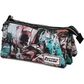 DC Comics Justice League Dreifaches Federmäppchen Mehrfarbig Mehrfarbig One Size