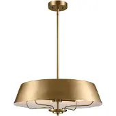 Kichler Elstead Luella Pendelleuchte E14 4-fach Gebürstetes Naturmessing