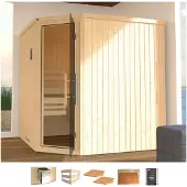 Weka Elementsauna VARBERG 3 GT inkl. 7,5 kW BioS-Ofenset x B x T x H x 194 x 194 x 199